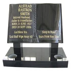 Open book funerare rectangle tombstone european headstones monuments