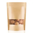 Custom Ziplock Bag Stand Up Kraft Paper Pouch Bag for nuts dry fruit