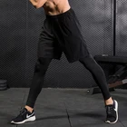 Gym Pants Ngozi Printed Quickly Dry Shorts Pants Adults Gym Men Tights 2 Piece Fitness Best Selling Mens Running Shorts