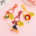 Cat Custom INS Anime Cartoon Hayao Miyazaki Diy Witch Courier Kiki Dragon Cat Keychain Girl Car Bag Pendant Keyring