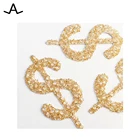 Crystal medley dollar sparking rhinestone crystal hotfix transfer for garment shoes hats DIY