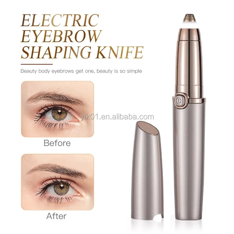 2020 new design lipstick shaped electric eyebrow razor beauty