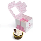 Cake Packaging With Window Paper Cup Pop Wedding Package Design Disposable Plain Single Kraft Cupcake Box
