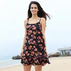 High Quality Sexy Women casual beach Slip Dress Sexy summer women sleeping dresses Cute Print bohemian lady night dress