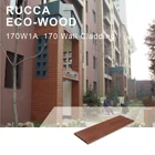 Rucca Wood Plastic Composite Outdoor Decorative Wall Panel WPC Waterproof Exterior Wall Cladding 170*17mm