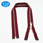 Zipper Zipper Zipper Custom High Quality 8# 10# Luggage Metal Zipper Heavy Large Brass Metal Tooth Zip