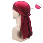 Manufacturer Silky Hair 360 Waves Cap Du Rag Velvet Custom Logo Design Printed Bonnet Durag For Men