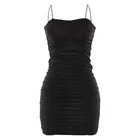 Dress Womens Dresses New New Custom Summer Off Shoulder Sexy Mini Dress Elegant Women Ruched Party Dress