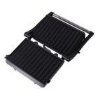 Press Grill Press Grill 2-Slice Press Sandwich Grill Mini Electric Grill Commercial 180 Degree Open Black Color