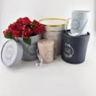 Custom ECO Friendly Corrugated Kraft Carton Flower Box