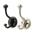 Hanger Hooks Hook Hook Zinc Alloy Black Towel Hanger Coat Hooks Wall Mount Metal J Hook