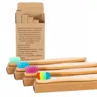 Logo Bamboo Travel V White Toothbrush Manual