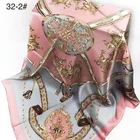 100% Pure Silk Twill Women's Scarf Custom Printed Silk Shawl