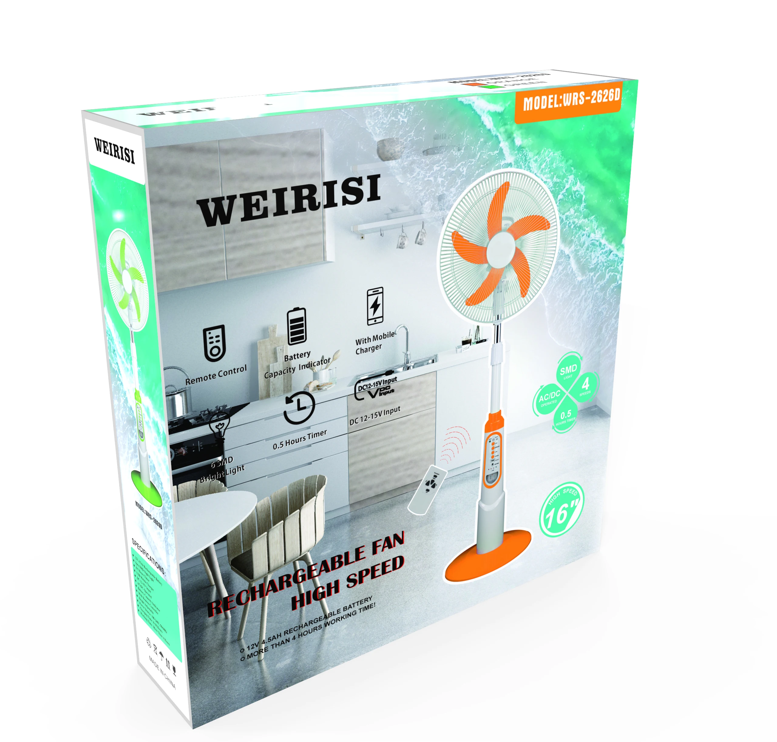 Table Fan, WRS-6116A, 100-240, 35W - detail 4