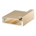 Manufacturer modern anodizing brushed gold aluminum cupboard frame for kitchen furniture handle
