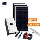 60000w 60000 watt grid tie solar generator system for industrial on grid system