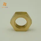 Female Brass Pipe Fittings Factory Price Professional 1/8" Brass Pipe Connect Fitting Machining Female Bulkhead Nut