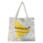 china factory custom print advertising logo beige bulk shopping bag /recycle reusable canvas tote bag