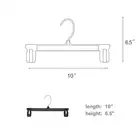 Baby Clothes Custom Logo PS Material Plastic Baby Clothes Hanger With Clips