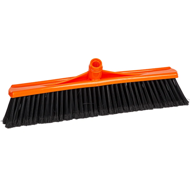 18" Heavy Duty Cleaning Soft Sweeping Easy Push Washing Broom with Long Handle