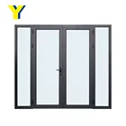 Australian Standards AS2047 Glass House 4 Panels Glass Aluminum Sliding Doors
