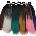 Pre-Stretched Jumbo Ombre Hair Braid Synthetic Jumbo Braiding Hair Extension Afro Box Braids Display Jumbo Hair