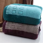 Olive Color 100%Cotton 21s/2 Terry Embossed and Embroidery Thick Bath Towel
