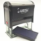 WES S-4060 Self Inking business stamp large plastic stamp handle