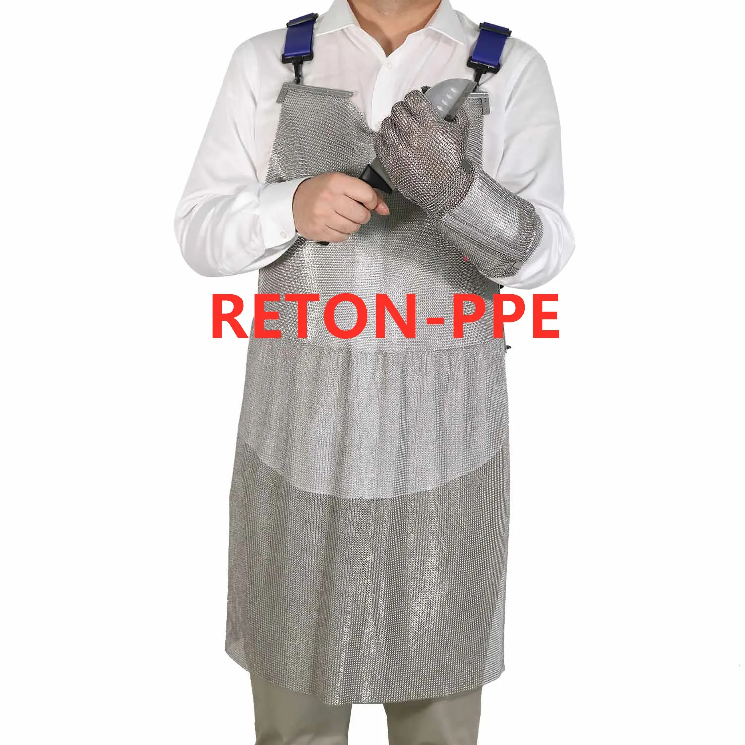 55 60cm Butchery Stainless Steel Chainmail Apron Slaughterhouse Cut