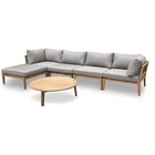 New Product Restaurant Outdoor garden Teak Sofa Living Room Teak sofa for outdoor