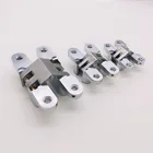 60mm 3d Adjustable Invisible 180 Degree Door windows cabinet Zinc Alloy Hinges