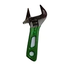 Large open short handle adjustable wrench, mini wrench