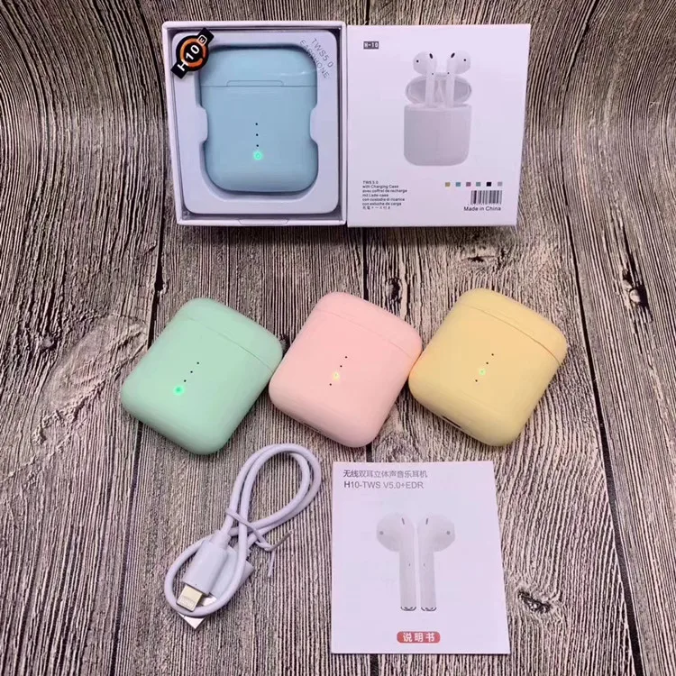 2019 i 12 macaron Earphones bluetooth 5.0 I12 TWS aipods blue tooth ear phones inpods Ture Wireless stereo earbuds - ANKUX.COM