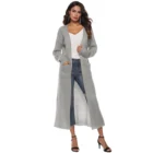 Winter Autumn Female Knitted Cardigans Knit Poncho Cardigan Women Long Sweater Sleeve Coats