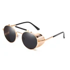 Gothic Steampunk Sunglasses for Men Women 2019 Vintage Retro Unique Steam Punk Unique Popular Trendy Fashion Metal Shield