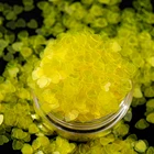 Eco-Friendly Yellow Fluorescent Glitter Dipping Powder For Crafts