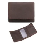 factory wholesale dropshipping rfid wallet trifold men wallet fashion mens crazy horse leather wallet