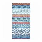 Hot sale home textile 100% cotton digital printed double sides soft towels velour beach towel with logo