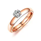 Wedding Zirconia Ring Rings Wedding Rings Made In China Vintage Women Jewelry 5mm Wedding Cubic Zirconia Steel Ring With White Stone Rose Gold Ring