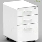 Graphic Customization HD035 Steel Curverd 3-drawer Mechanical Office Mobile Pedestal Filing Cabinet