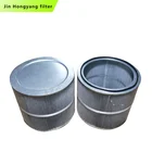 high performance anti-static powder coating dust cartridge filter 500*500 dust air filter