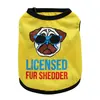 Pet Dog Hoodie Dog Design Clothes FBI Letter Summer T Shirt Vest For Dog