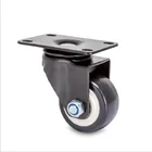 FS6173 LH001 Trolley TPR Red Polyurethane Wheels 2 inch 1.5 inch 2.5 inch with brake Swivel Plate Caster Wheels