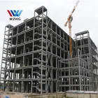 Prefab steel frame structure commercial office building plans in oversea