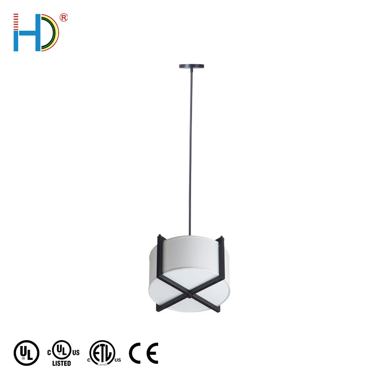 Natural Height Adjustable White Cage Chandelier Pendant Lamp For Dinner Room