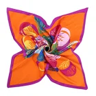 Scarf Ladies Wholesale Women Fashion Style Square Geometry Butterfly Scarf Shawl Head Hair Scarves For Stylish Ladies