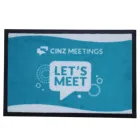 Dotcom Carpet OEM Design Rubber Back Floor Mat Customized Jet Print Logo Mats