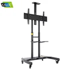 Portable Aluminum TV Stand LED LCD Plasma Mount Heavy Duty tv Cart 55-80 inch up to 90.9kg max vesa 800*500