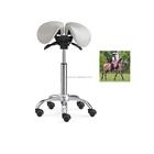 European style dynamic twin seat saddle chair better posture for beauty salon furniture