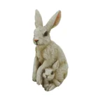 Table Decor Table Decor Rabbit Resin Statue Sculpture Realistic Monther/kid Rabbit Animal Resin Crafts